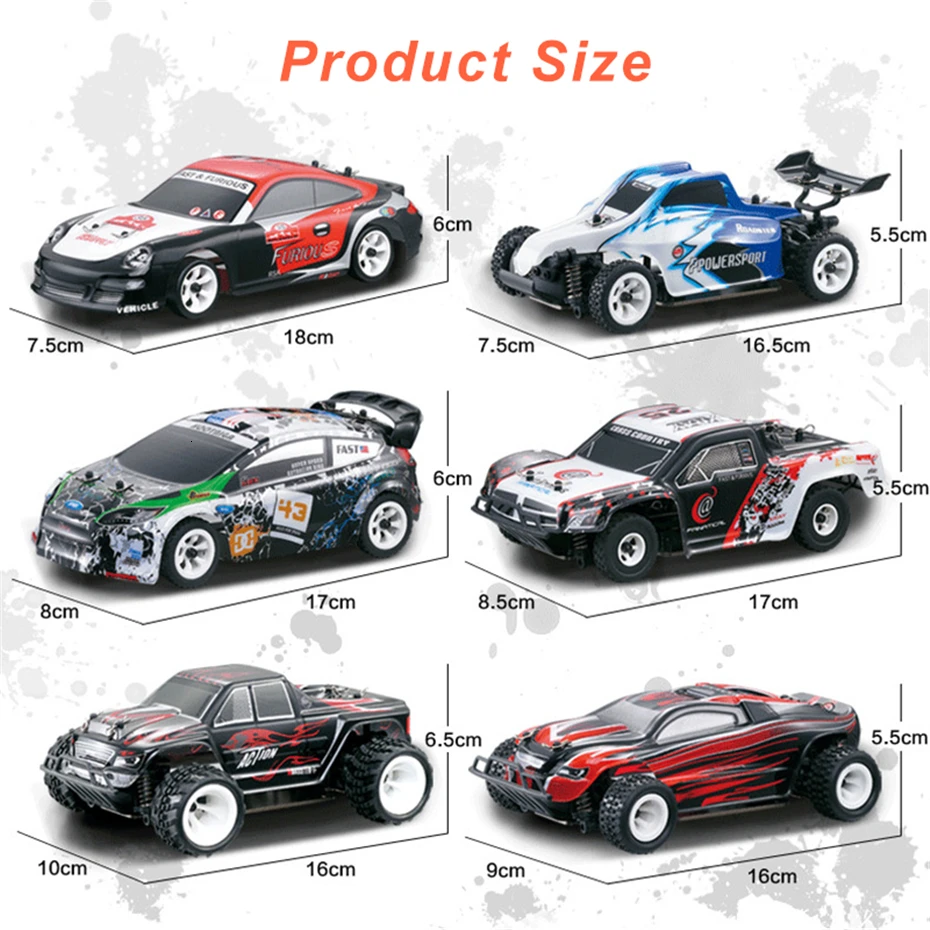 WLtoys 1:28 RTR RC Автомобиль 2,4G 4WD 4 Channles 30 км/ч р/у дрейфующая машинка, гоночный автомобиль K969/K979/K989/K999/P929/P939 6 стилей на выбор