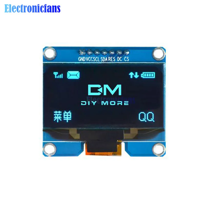 SSD1309 7PIN Blue 1,54 дюймов PM 5PIN/7PIN Белый Синий Желтый oled-модуль IIC I2C интерфейс 128x64 экран дисплея SSD1309 SPD0301 Драйвер IC 3,3-5 В - Цвет: SSD1309 7PIN Blue