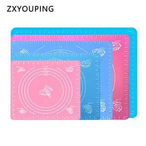 Силиконовый коврик для выпечки разных размеров, очень большой коврик для выпечки, многоразовые аксессуары для раскатки теста, макаруса, пиццы