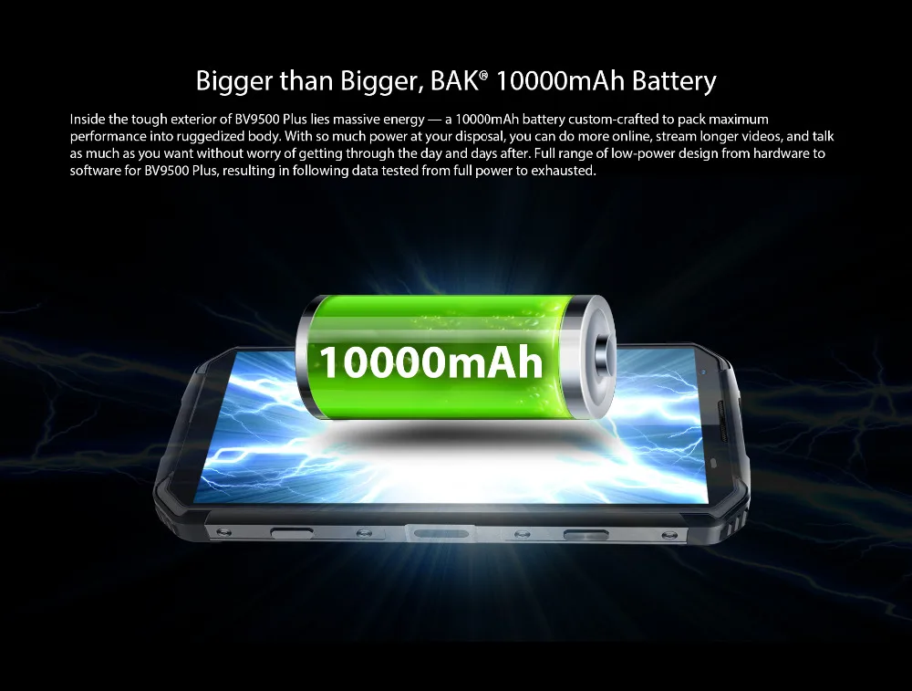 Blackview BV9500 Plus Helio P70 восьмиядерный смартфон 10000 мАч IP68 Водонепроницаемый 5,7 дюймов FHD 4 Гб+ 64 ГБ Android 9,0 мобильный телефон