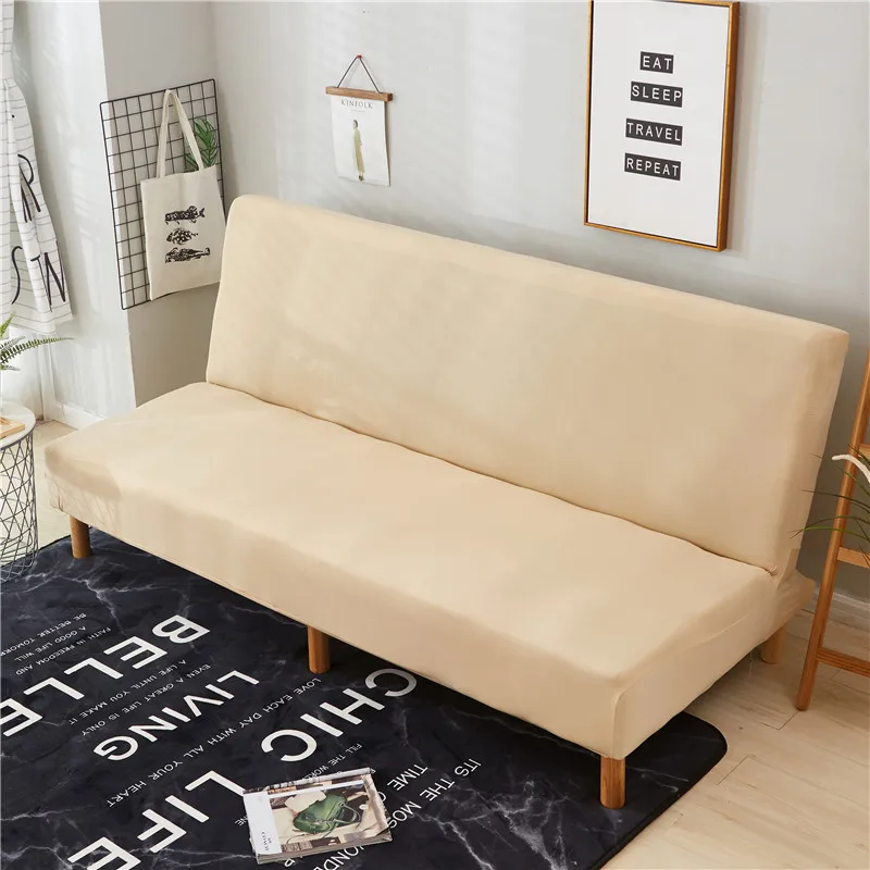 

Универсальный Хлопковый чехол для дивана, однотонный эластичный экологически чистый универсальный чехол для дивана без рукавов, простой д...