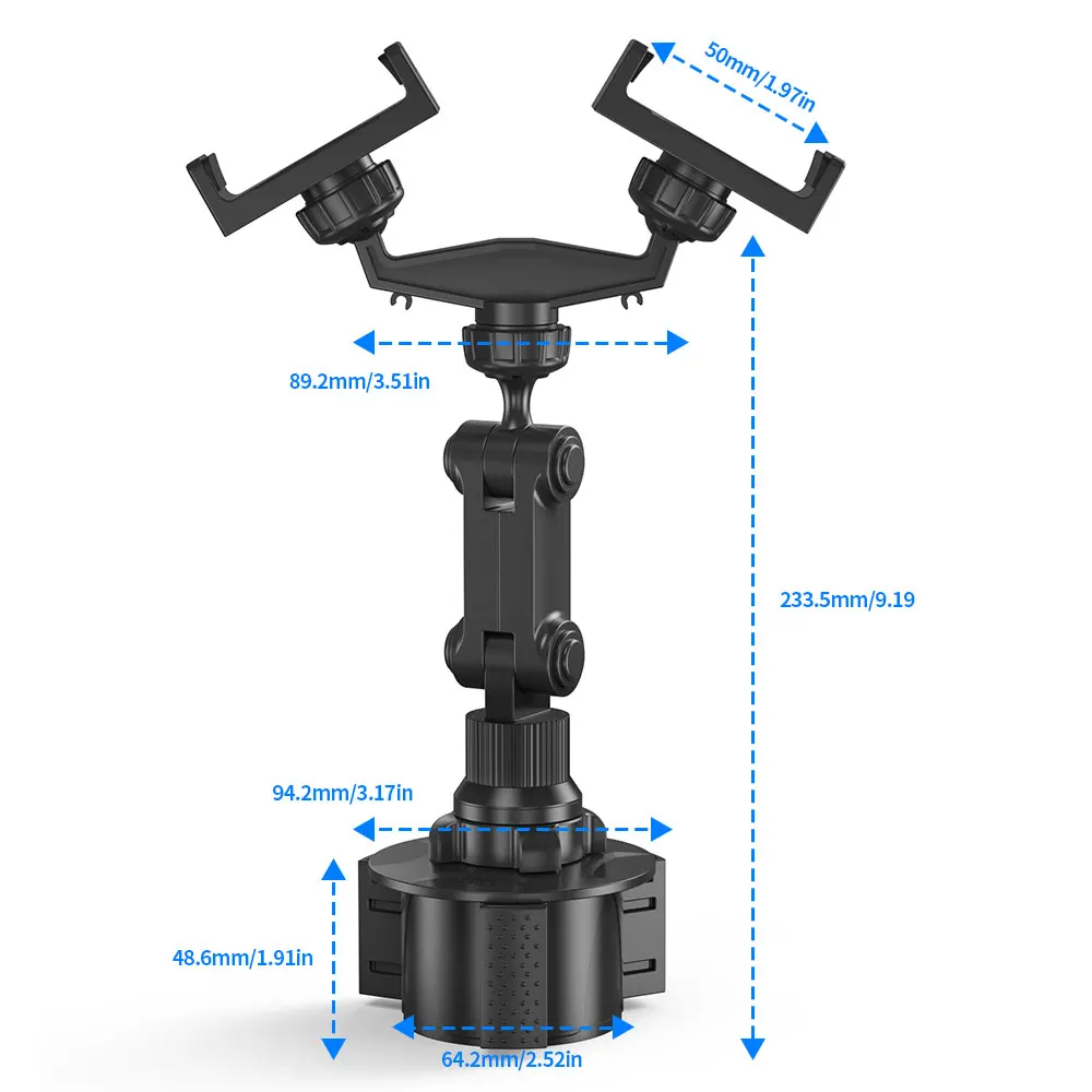 Cup Car Phone Holder for Car Universal Adjustable Gooseneck Cup Holder Cradle Car Mount for Cell Phone iPhone,Samsung