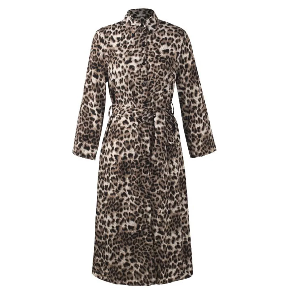 Женское осеннее платье рубашка с длинным рукавом однобортное свободное