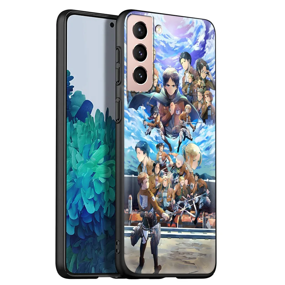 

Titans Attack Anime Luxury Phone Case for Samsung Galaxy S20 FE S21 S20 Ultra S10 Lite S10E S9 S8 Plus 5G Soft Coque Shell
