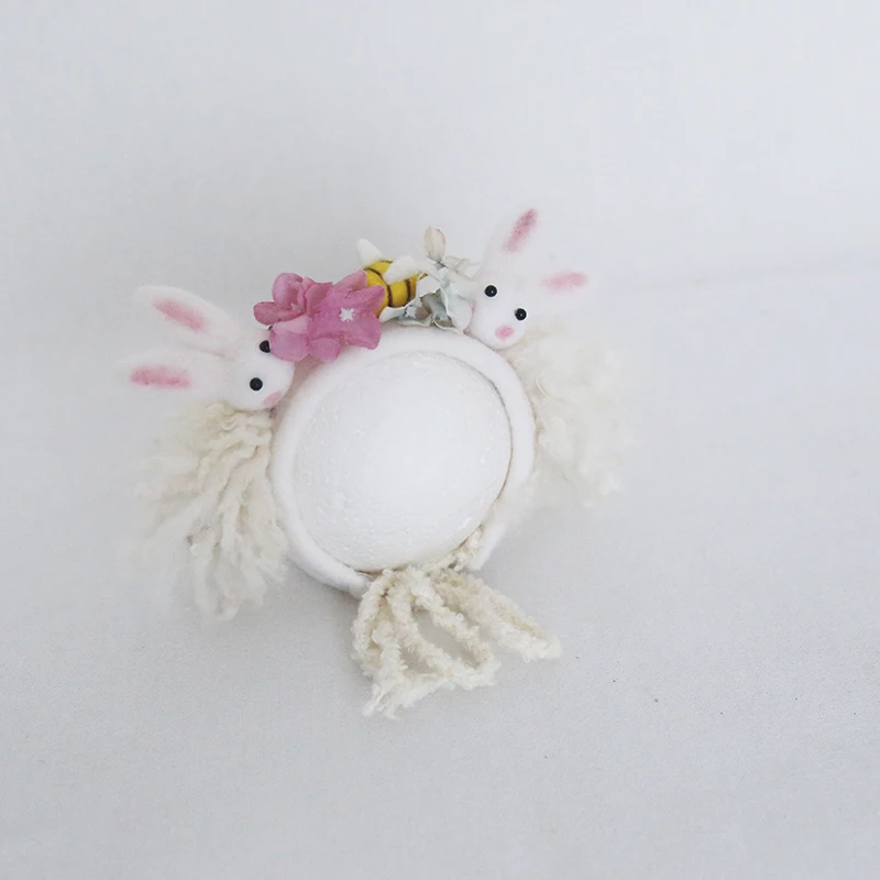 Прекрасный ручной работы животных капот шапка с оленями для маленьких девочек