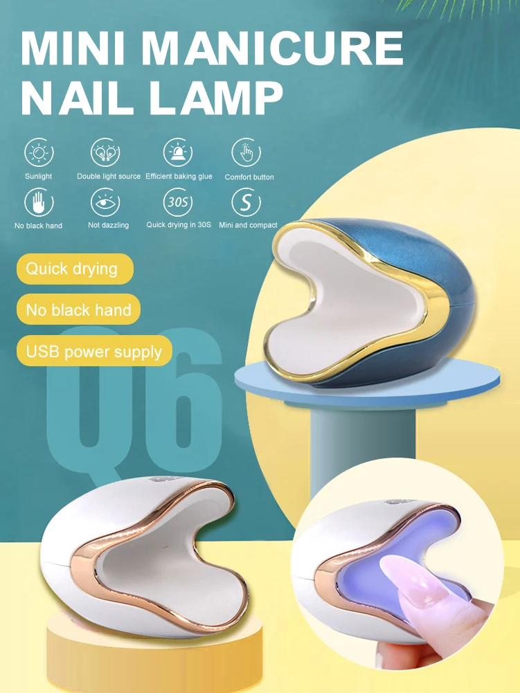 

Fashion UV/LED Nail Lamp Rechargeable Nail Gel Polish Dryer oil-proof Fast Curing Acrylic Crystal Extension Glue Manicure Tool