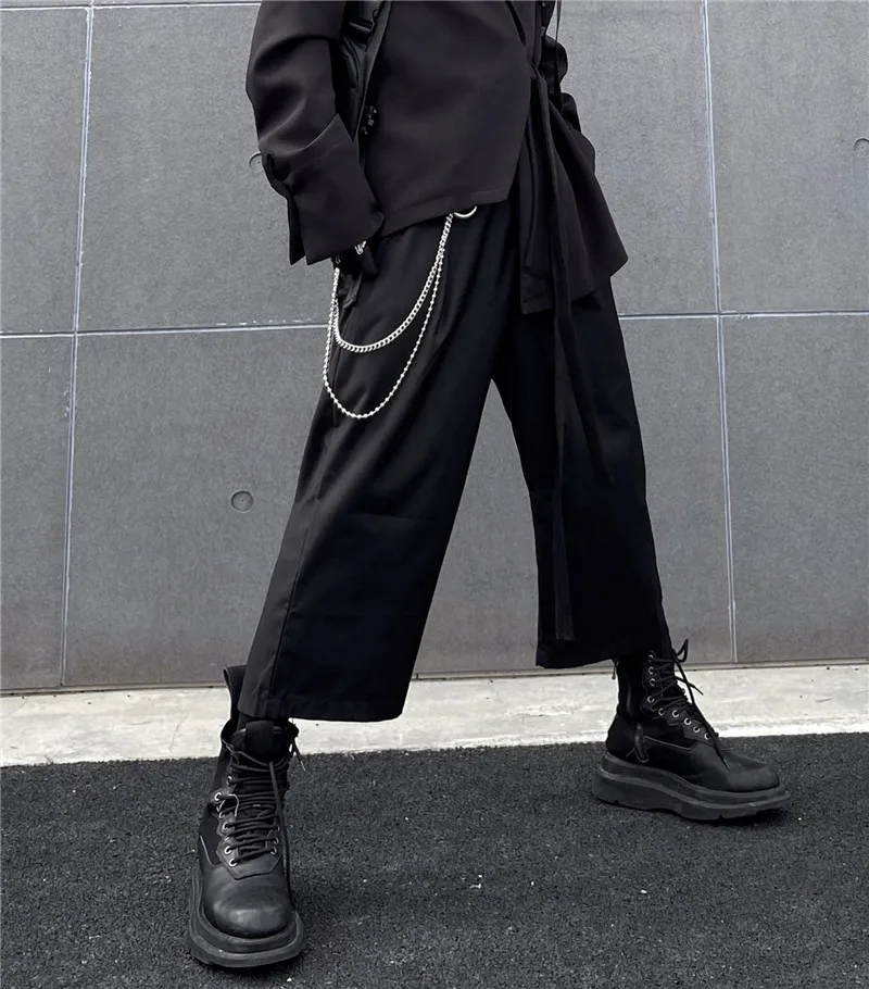 Гонконгский стиль японский свободный костюм с восьмиточечными брюками мужские