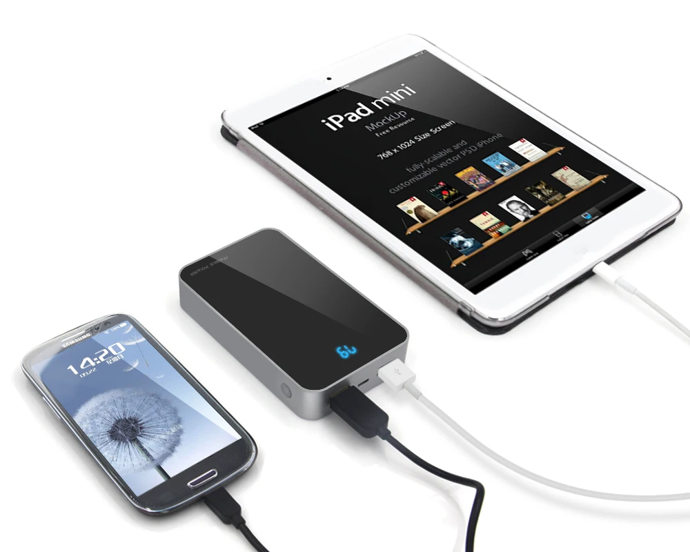 MAXOAK Dual USB power bank портативное зарядное устройство для мобильного телефона 13000mA power bank для мобильного телефона