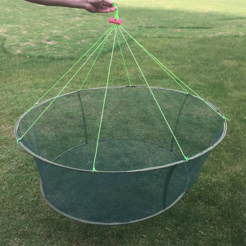 Портативный открытый складной сети литья для креветок рыболовные