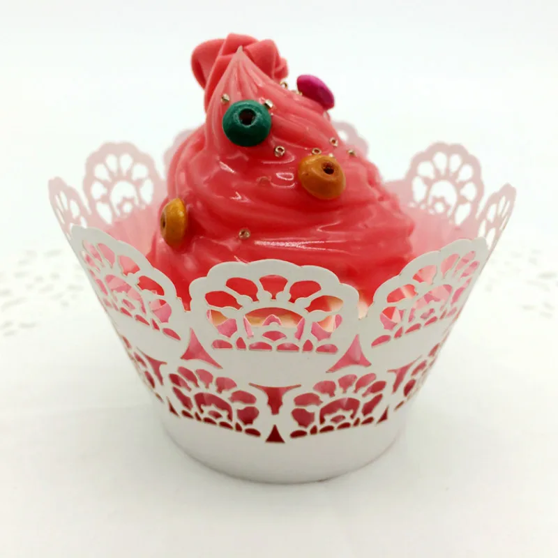 Пустотелая бумажная чашка для торта 100 шт. лазерный гравировальный поддон на