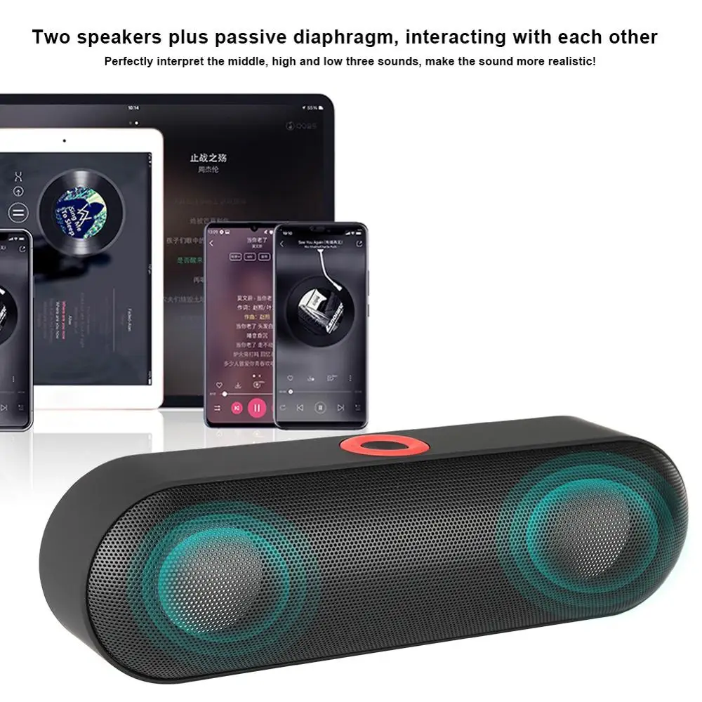 Bluetooth-Колонка NBY18 сабвуфер 3 беспроводных DStereo акустическая система объемного