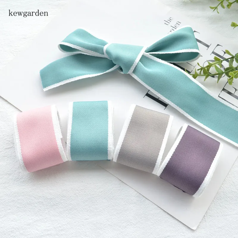 Kewgarden Hair Edge Cotton тканевые ленты 38 мм 1 5 дюйма вручную изготовленная лента DIY Hairbow