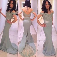 noble lace appliques bridesmaid dress long 2019 sheer backless cap sleeve prom party dresses
