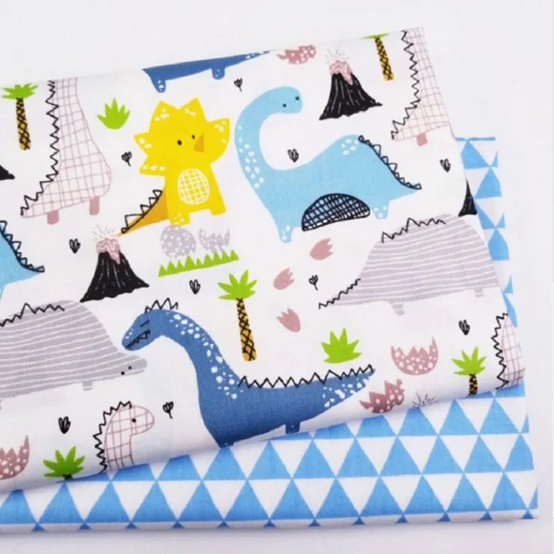 

2 PCs/set of Cotton Cartoon Printed Cloth Handmade Diy Patchwork Children's Bedding Fabric