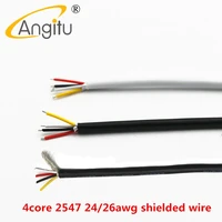 angitu 4 core shielded wire 2547 26awg 24awgtwist anti oxidationtinned copper wire 4p usb keyboard cable wire pvc insulation