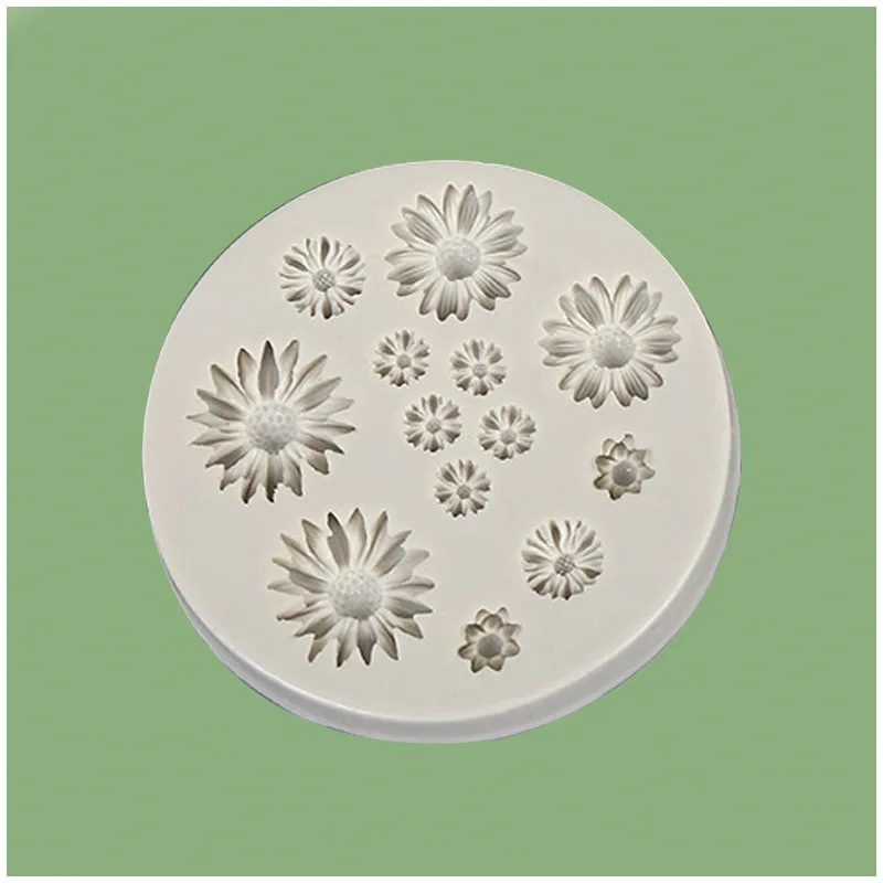 Ремесла сахар полимерная форма для торта глина 3d ромашки маленькая мастики
