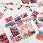 : Mohamm 70 шт.упак. Ins Стиль декоративные Стикеры книги Скрапбукинг самодельные отметки Бумага Стикеры кукурузных хлопьев стационарный аксессуары молни