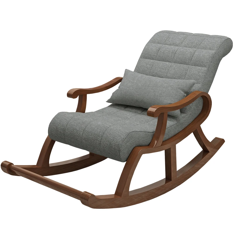Nordic деревянное кресло качалка для дивана recliner пожилых взрослых ленивый стул