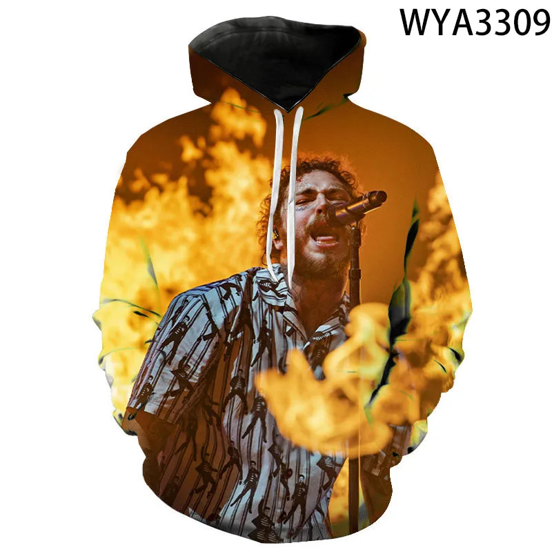 

Post Malone 3D Hoodies Spring Autumn Long Sleeve Cool Men Women Children Sweatshirts Streetwear Hip Hop Boy Girl Kids Pullover