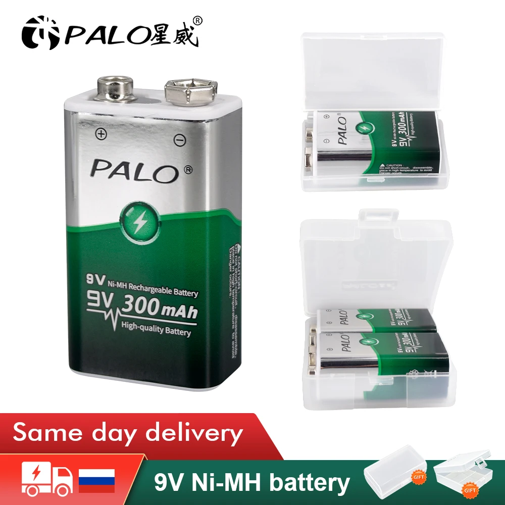 

9V 300mAh Ni-MH 6F22 Rechargeable battery 9v Square battery for Toy Remote Control KTV Multimeter Microphone