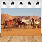 Уличный сценический фон Yeele с фабрики лошадей, американский Западный ковбойский день рождения, пустыня, фон для фотосъемки, фотостудия, Фотофон