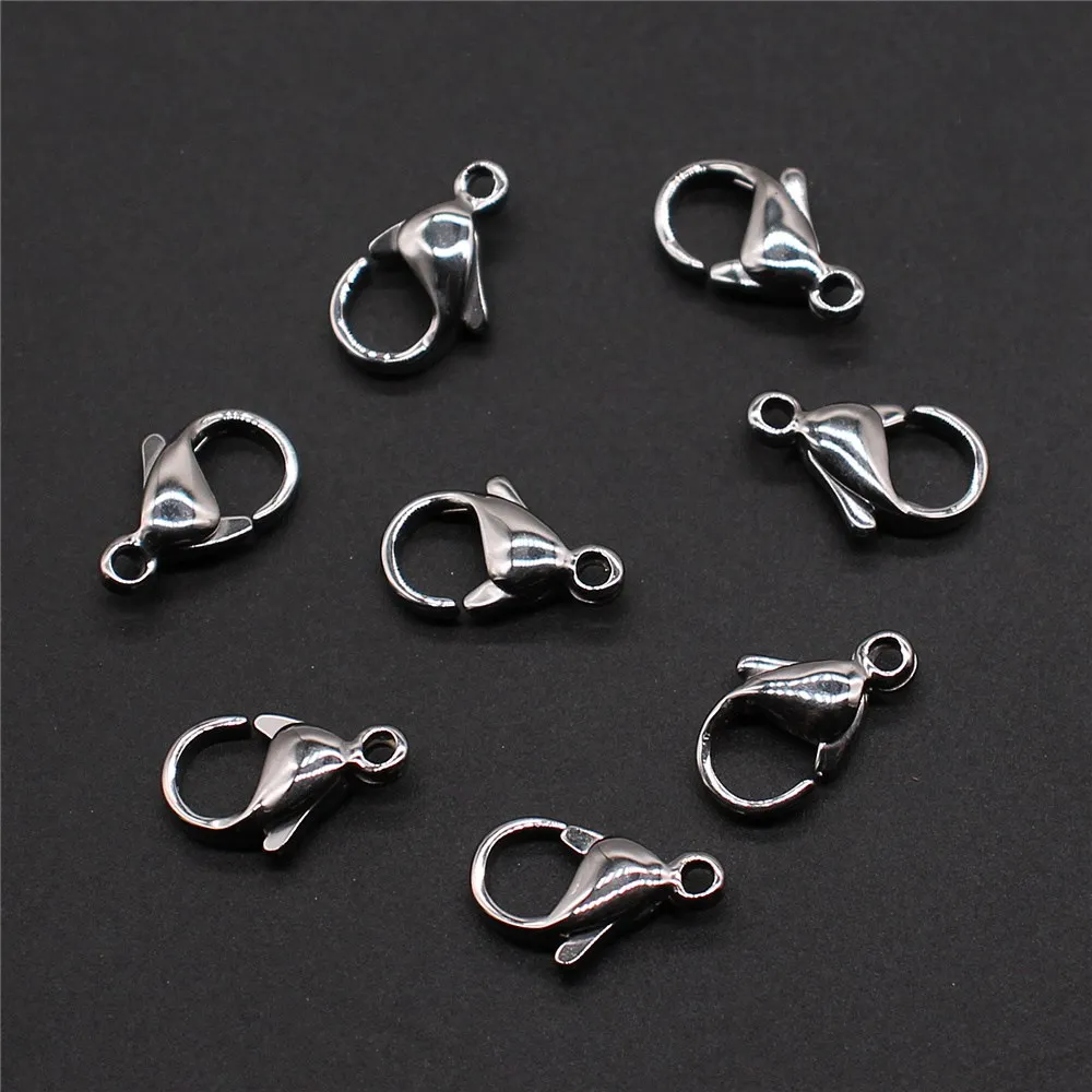 

10pcs Stainless Steel Lobster Clasp For Necklace Bracelet Making Lobster Clasp For Jewelry Making Jewelry Accessories