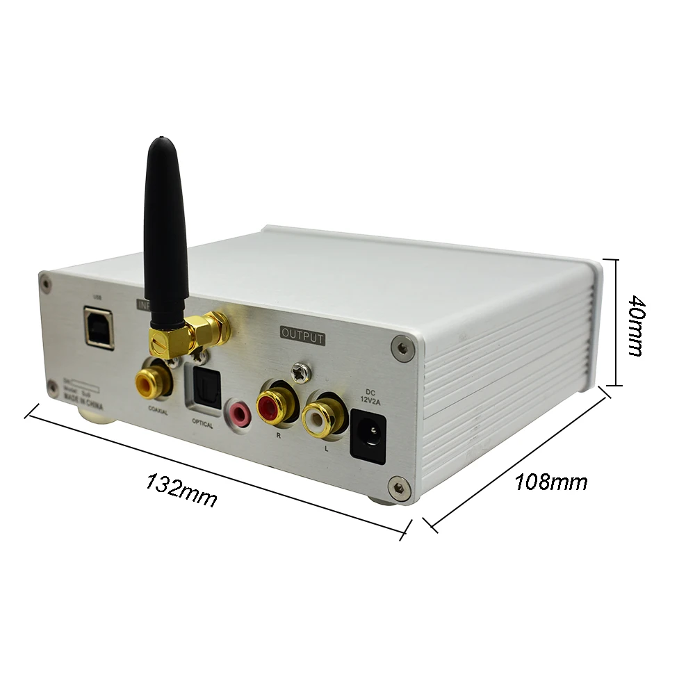 Двойной AK4493EQ DSD ЦАП Bluetooth 5,0 APTX-HD беспроводной плеер коаксиальный волоконный цап поддержка XMOS Amanero USB с OLED дисплеем T0804