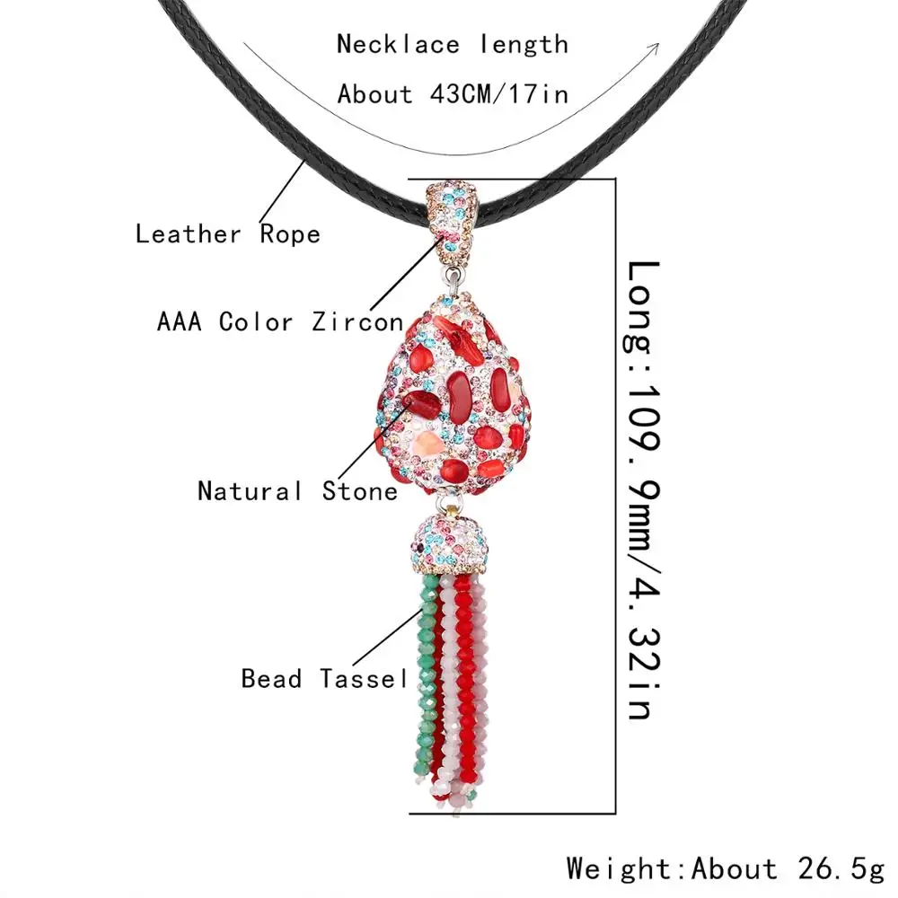 Подвеска YMSHIPIN ожерелья для женщин ювелирные изделия ручной работы в форме капли