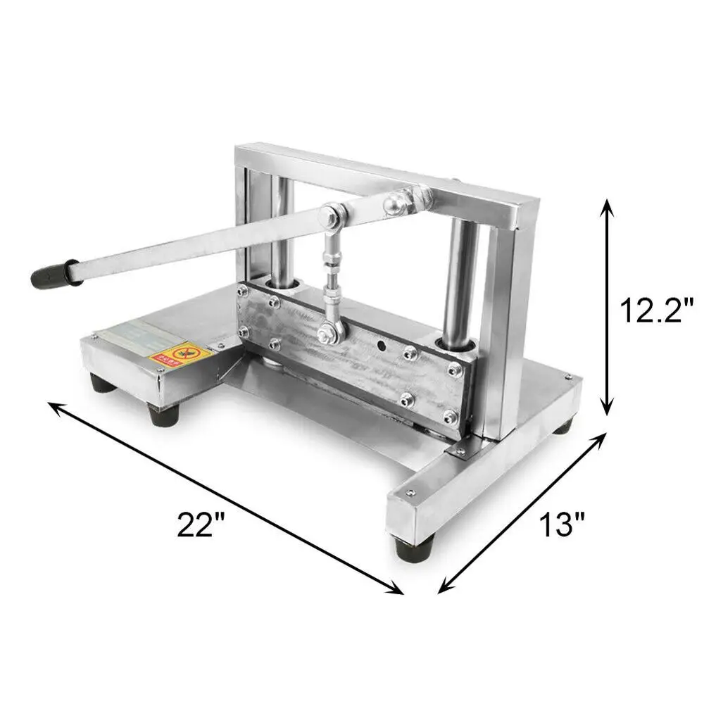 M&aacute;quina comercial para cortar huesos, cortadora de carne congelada, Trotter Manual para picar carne, varillas-2