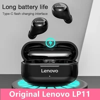 new original lenovo lp11 tws mini bluetooth earphones wireless headphones 9d stereo sports waterproof earbuds headsets lp11