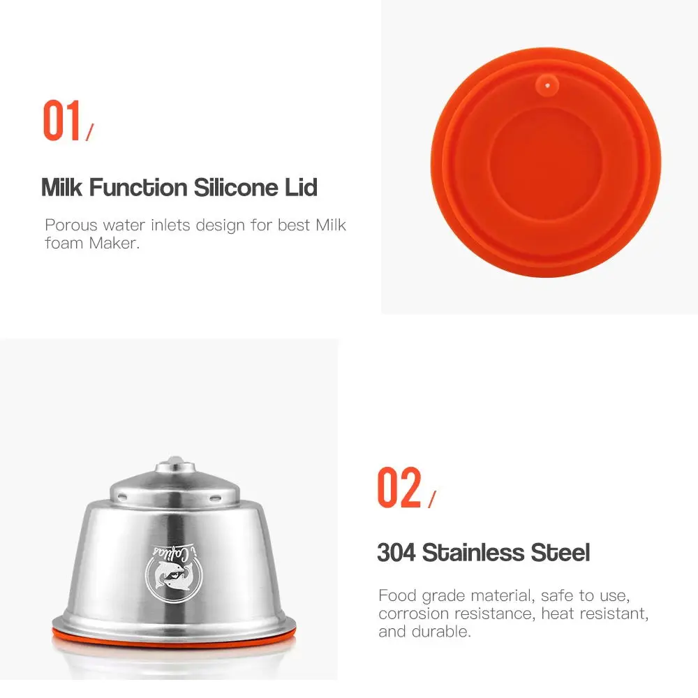 ICafilas молочные вспененные фильтры для Nescafe Dolce Gusto Aeroccino многоразовые кофейные
