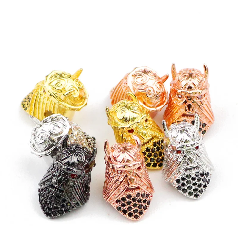 YHBZRET 2 шт. микро-закрепка кулон в виде спартанского шлема медные