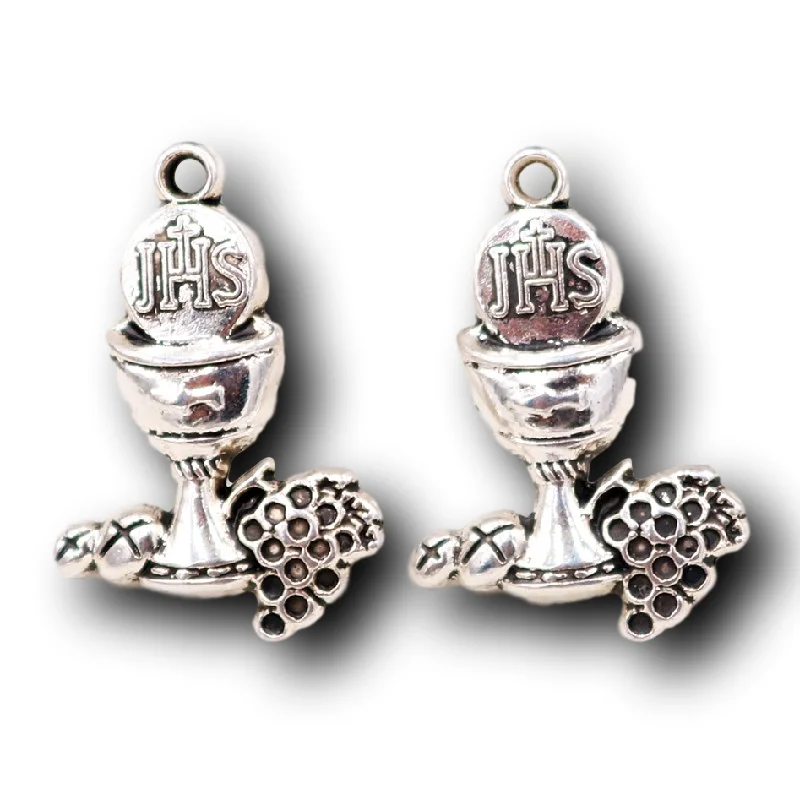 10шт Серебряный Покрытый Оберег JHS Вино Святой Грааль Металлический Подвеска Винтажные Серьги Браслет DIY Ювелирные Ремесла Изделия 29*20мм A2297 on.