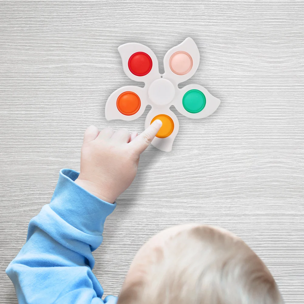 LLavero de Gyro con hoyuelos Simple para chico s, juguete sensorial de burbuja de empuje, antiestr&eacute;s, relajante, juguetes para Autismo para adultos y ni&ntilde;os chico-1