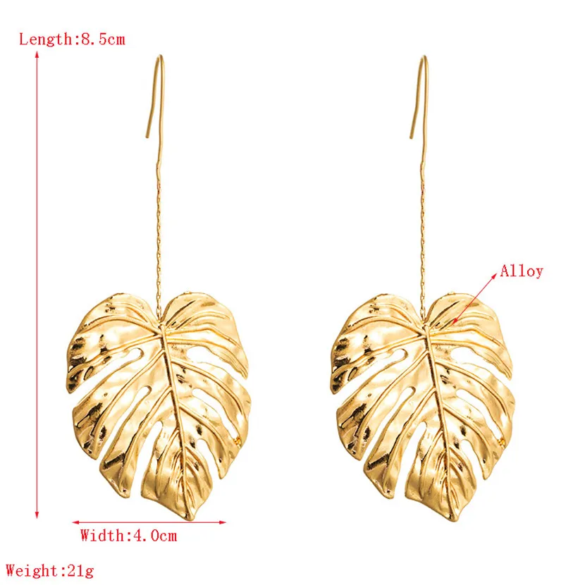 

Hanging Earrings Aesthetic Korean Fashion Retro Leaf Earring For Women Boho Fake Piercing Cool Stuff Egirl Cute Paired Things