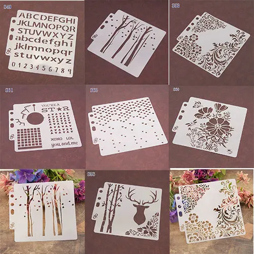 

Stamping Craft Wall DIY Layering Painting Stencils For Template Scrapbooking