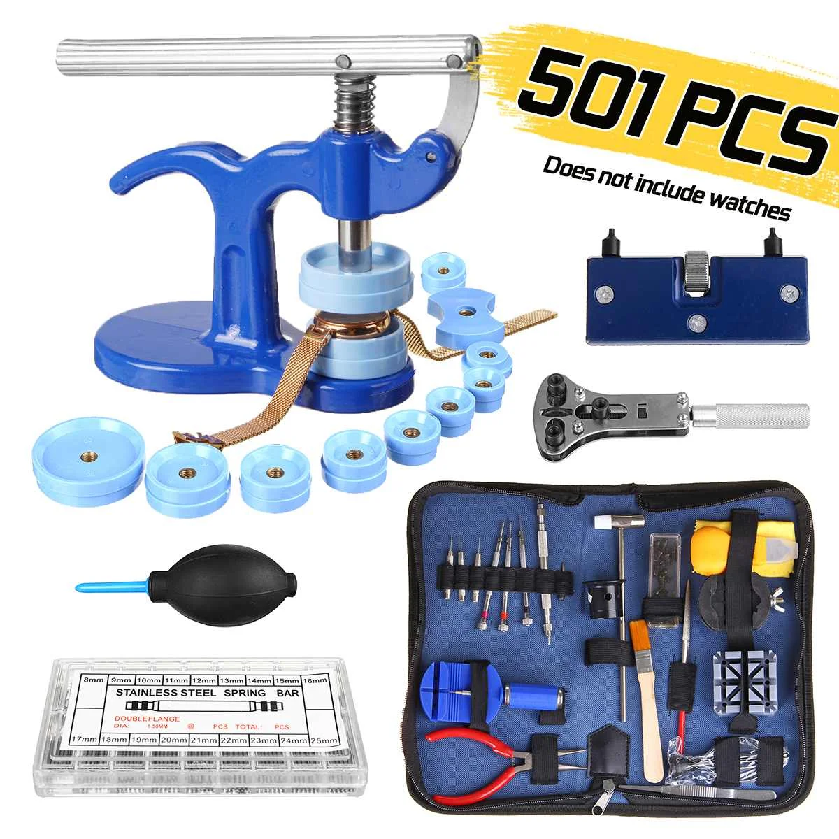 501 шт. профессиональные инструменты для часов открывалка съемник штифтов