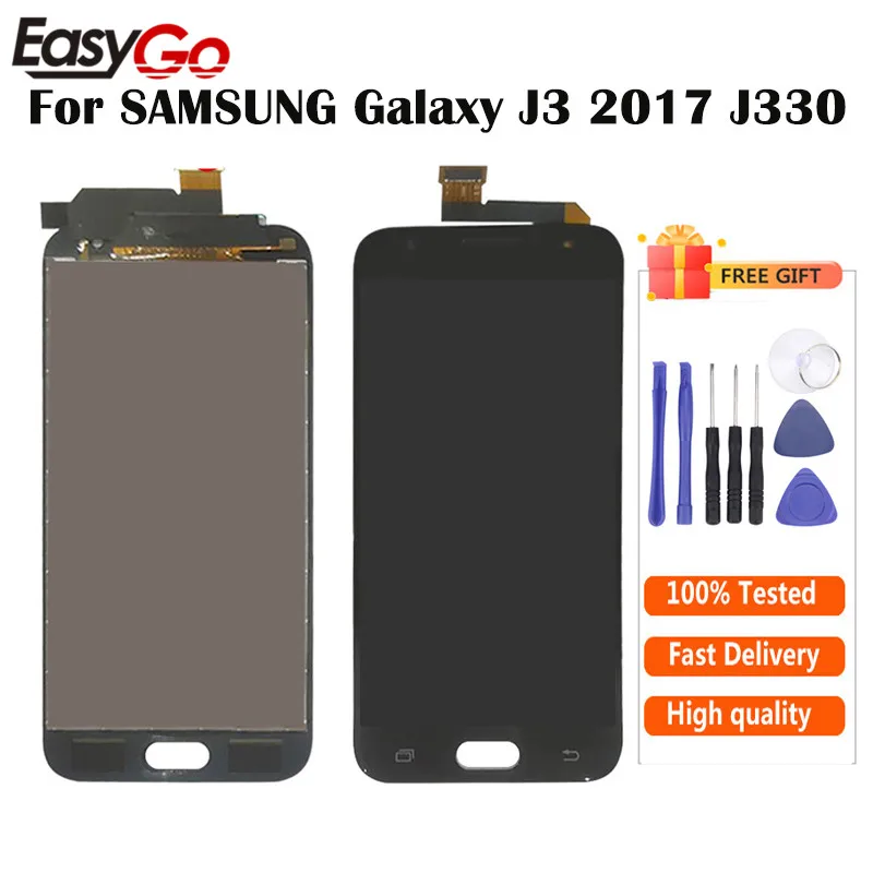 5 ''для SAMSUNG GALAXY J330 LCD J3 2017 J330F ЖК-дисплей с сенсорным экраном дигитайзер стекло