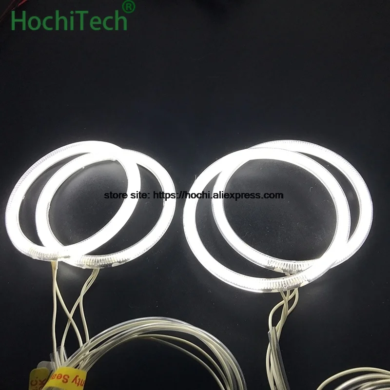 Для Land Rover Freelander 2 L359 2007 2012 4 шт. белый головной светильник гало кольца с холодным