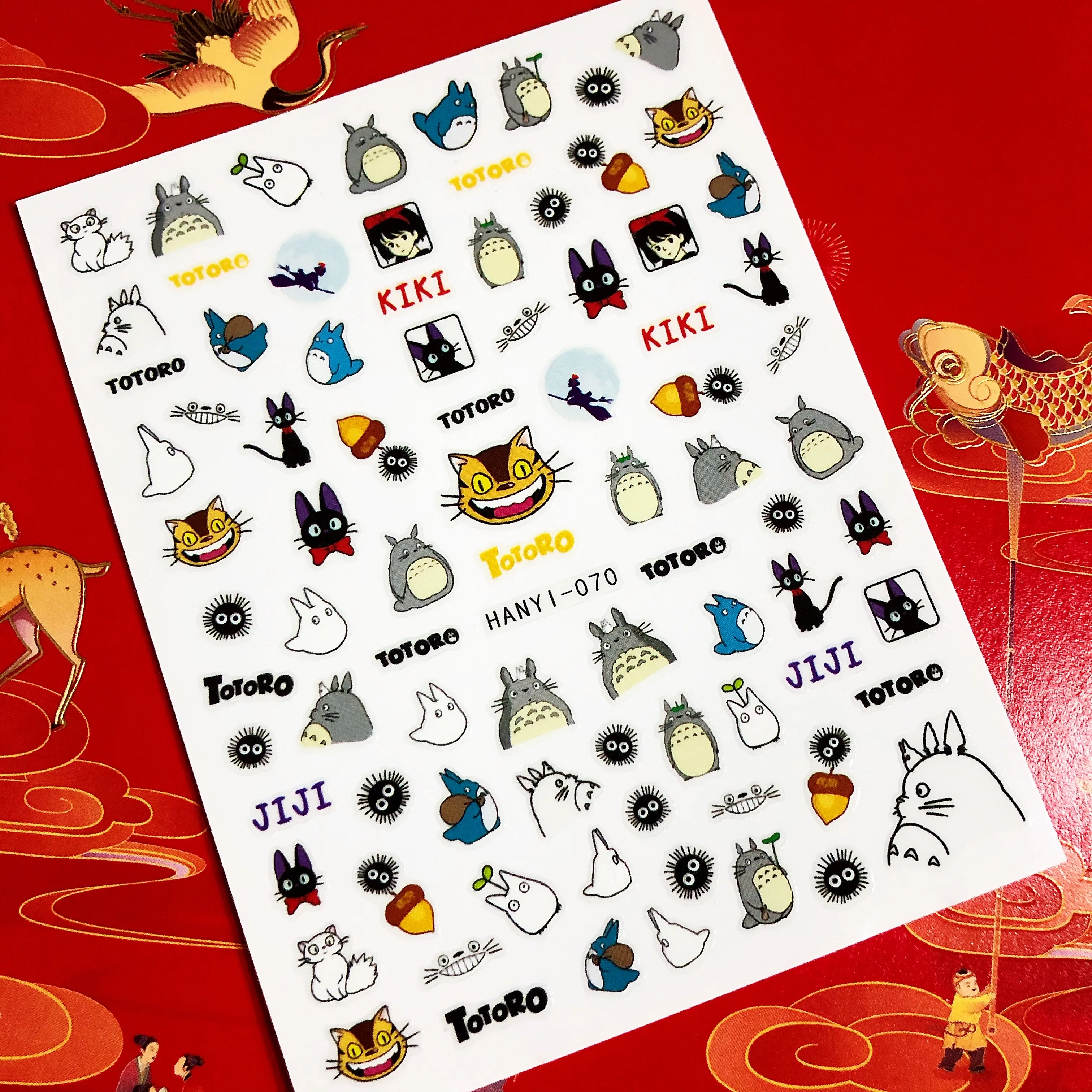 

Japan Cartoon anime totoro 3D Back glue Nail decal Nail sticker Nail decoration Nail art MG30