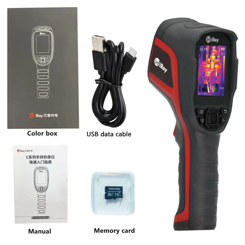 

Resolution 256 x 192 Infrared Thermal Imager INFIRAY C200 Handheld Thermal Imager Camera Infrared Thermometer including battery
