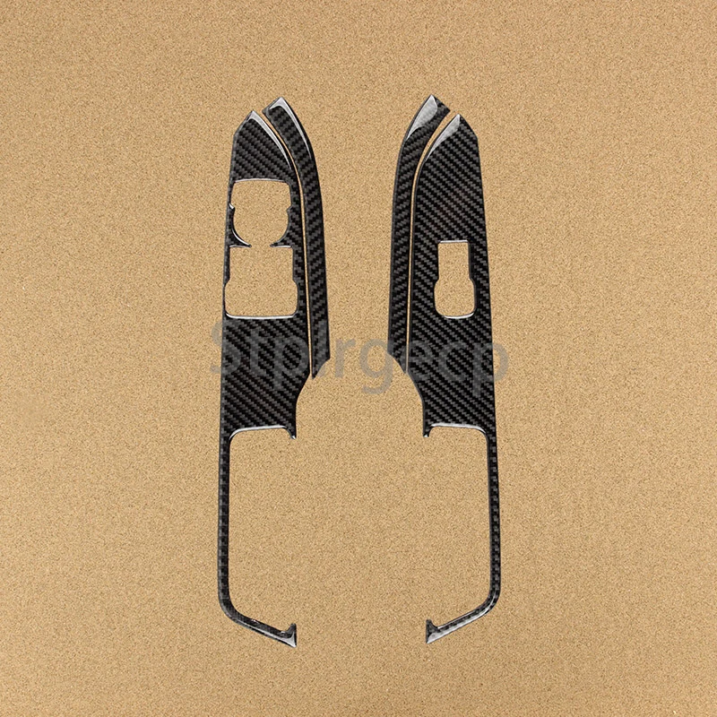 Настоящая карбоновая панель управления окном для салона автомобиля