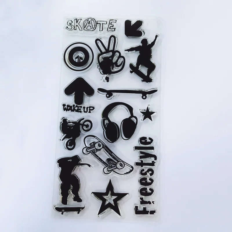 Штампы Русалка кролик сова Рождественский штамп Прозрачный Резиновый Штамп для