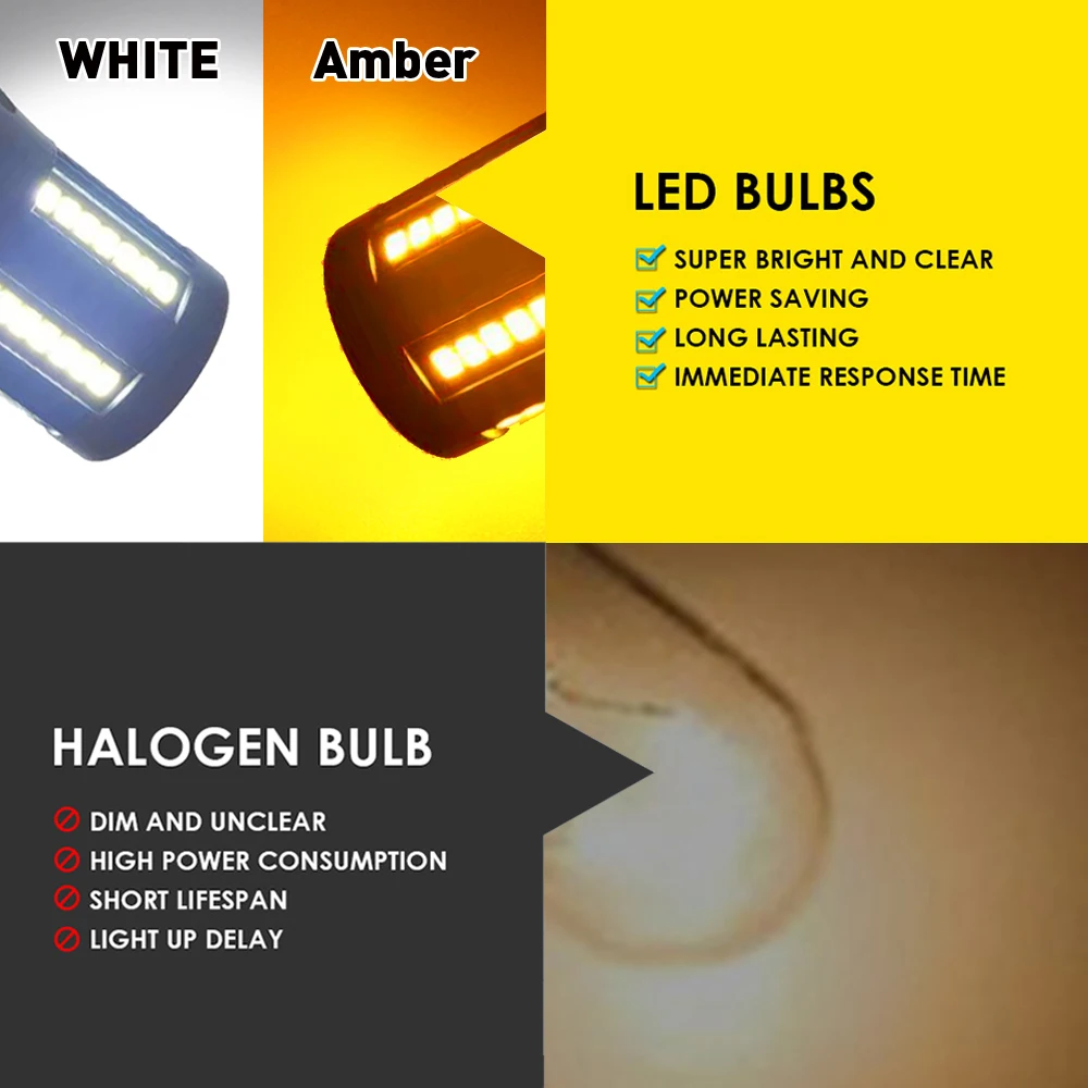 T20 Led Canbus P21W 1156 PY21w 7440 авто лампы стоп сигнала на автомобилях Резервное копирование
