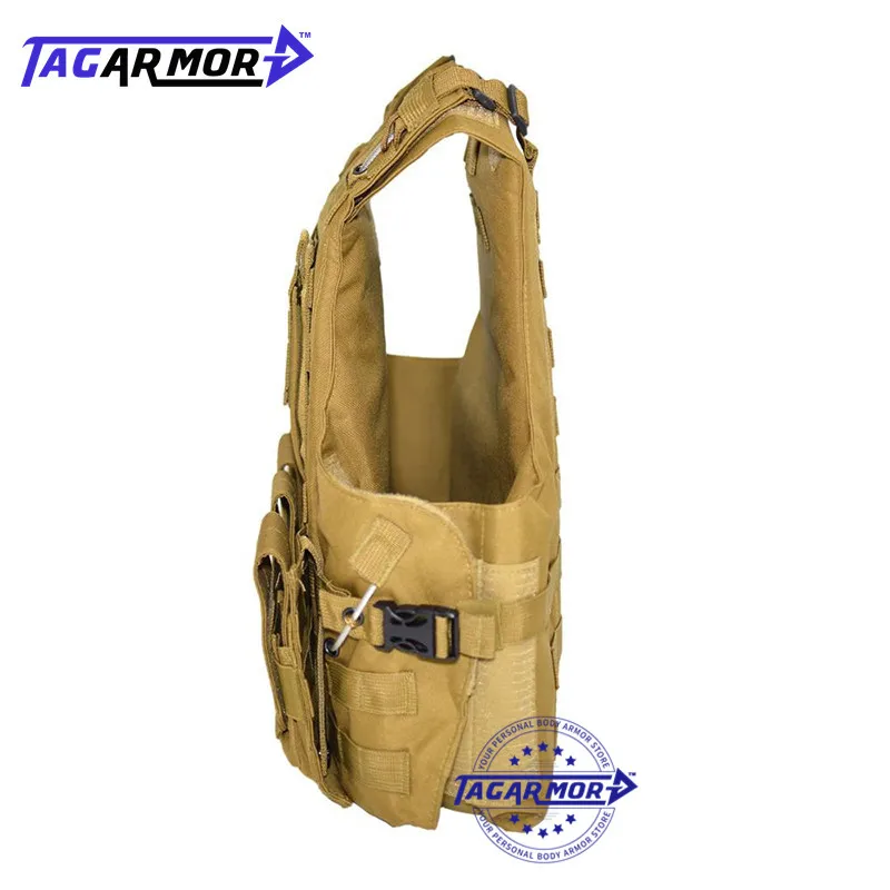 Tagarmor черная Броня NIJ IIIA 3A армированный Арамид пуленепробиваемый жилет для