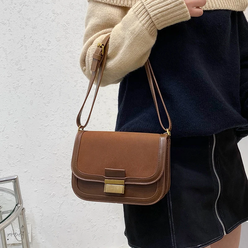 

VeryMe 2020 Leather Shoulder Lady Bags Casual Daily Shopping Women's Hand Bags Square Female Crossbody Pack Matte Borse Da Donna