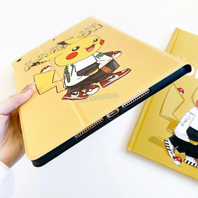 2019 iPad 10.2 pikachu Case For 7th Generation Cover 2017 2018 9.7 5/6th Air 2/3 10.5 Mini4 5 2020Pro11 4 10.9 | Дом и сад