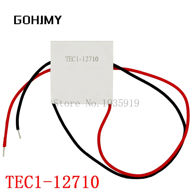 

10PCS 100W TEC1-12710 DC12V 10A TEC Thermoelectric Cooler Peltier 40*40MM TEC1 12710 GOHJMY