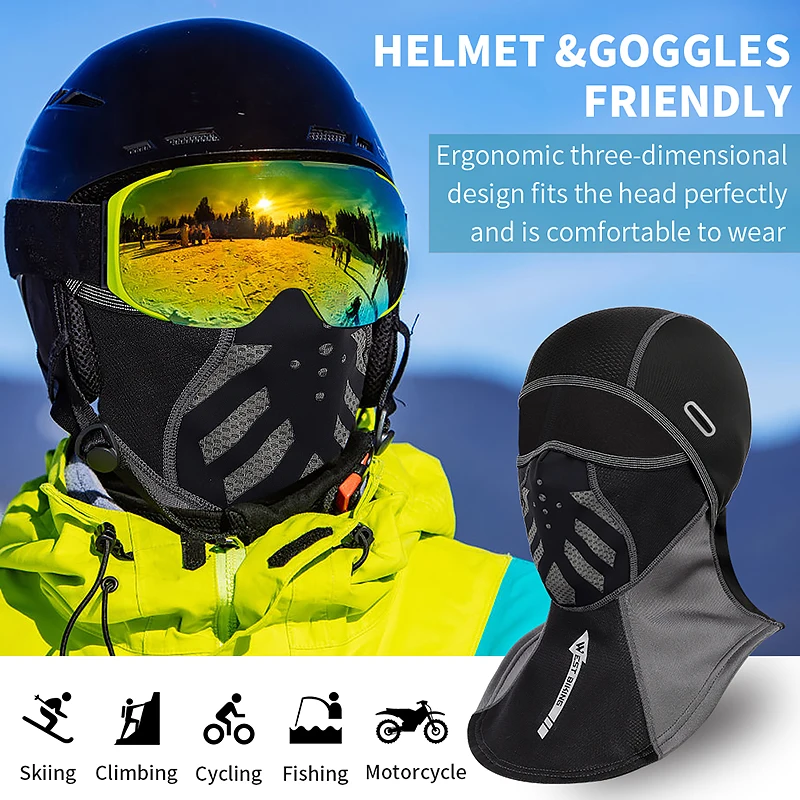 

WEST BIKING Winter Sport Cycling Cap Reflective Men Women Scarf Balaclava Neck Warmer Ski Bicycle Motocycle Running Head Cap Hat