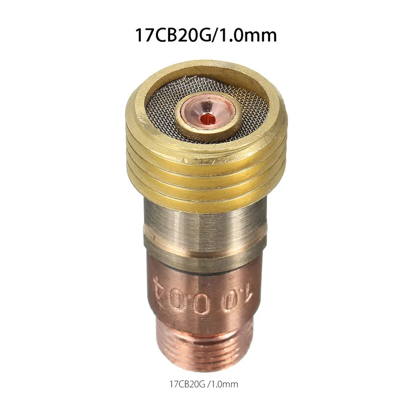 

Brass Tig Welding Torch Collets Body Stubby Gas Lens Kit For Tig WP-17/18/26 Torch Welding Accessories 14x28.1mm Welding Tig